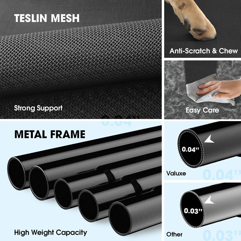 【Tiktokshopblackfriday】 VALUXE Elevated Dog Bed for Large Dogs, Cooling Pet Cot with Breathable Mesh & Durable Frame, Easy to Clean Raised Pet Mats for Indoor & Outdoor Home