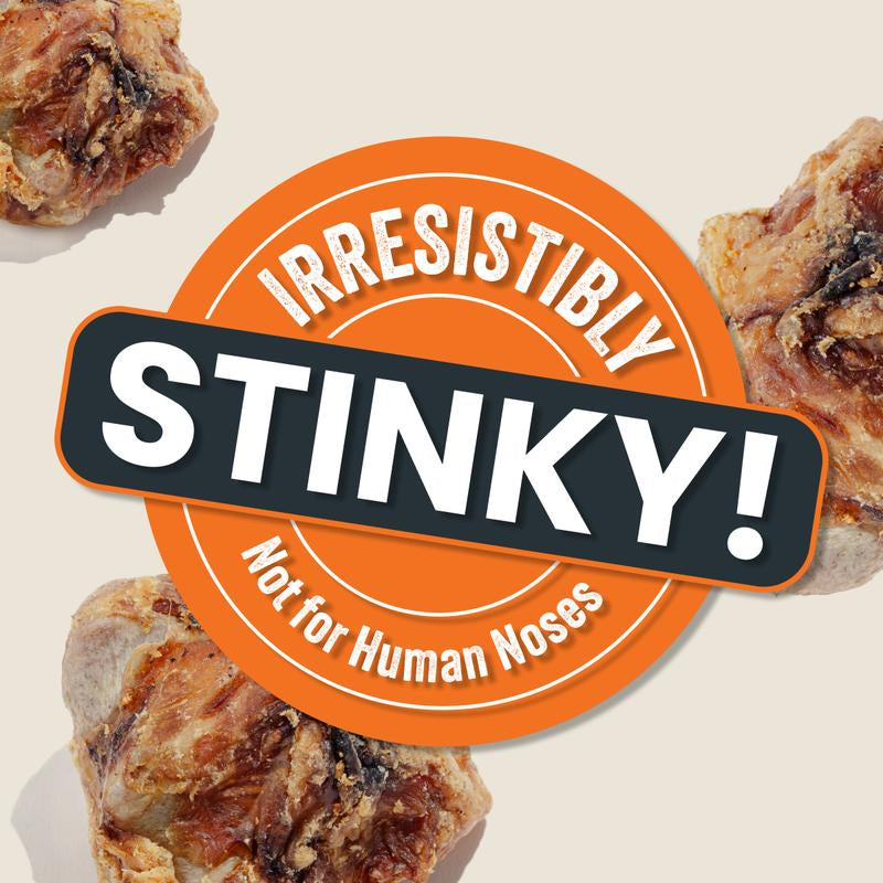 Mighty Paw Naturals Cow Kneecap Chews for Dogs 8 Pack - High Protein Meaty Treats Grain-Free Gluten-Free Lactose-Free