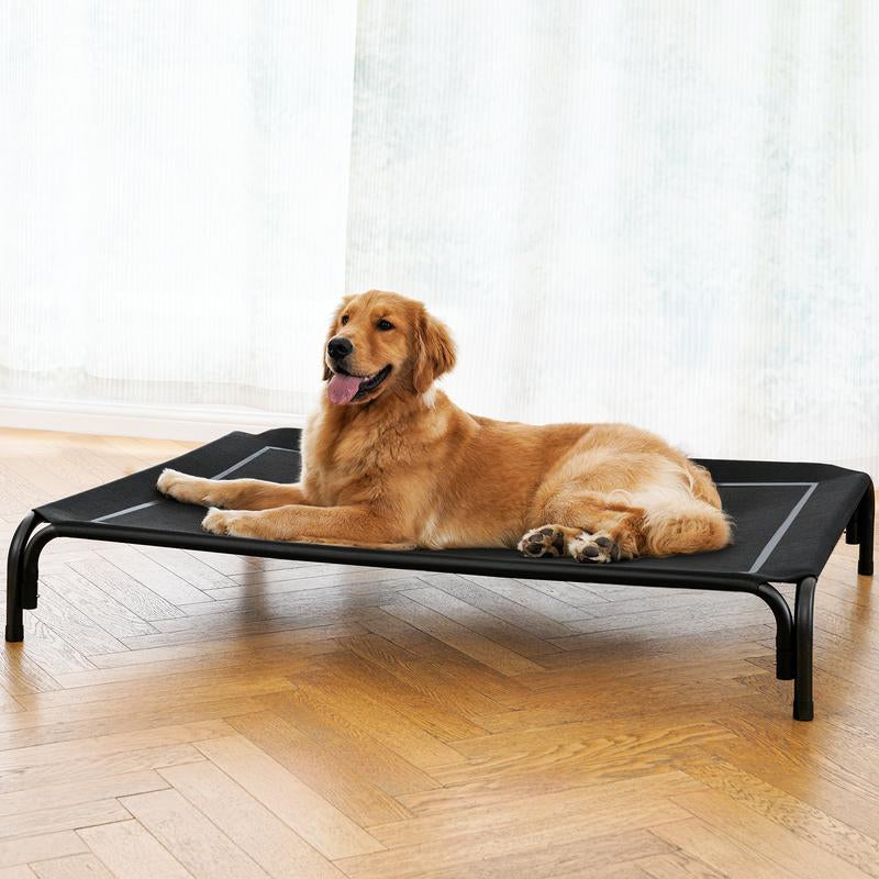 【Tiktokshopblackfriday】 VALUXE Elevated Dog Bed for Large Dogs, Cooling Pet Cot with Breathable Mesh & Durable Frame, Easy to Clean Raised Pet Mats for Indoor & Outdoor Home