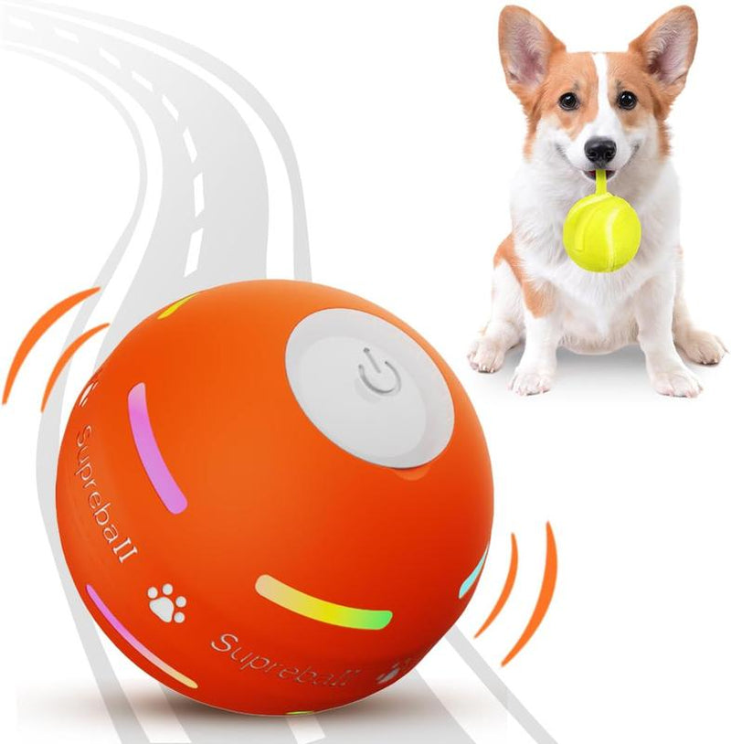 Interactive Dog Toys Dog Ball,[Newly Upgraded] Durable Motion Activated Automatic Rolling Ball Toys For/Small/Medium/Large Dogs,Usb Rechargeable Springtok